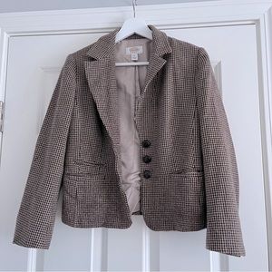 Women’s 100% wool Tweed Vintage Blazer Suit Jacket Size 2 Petite
